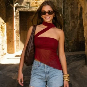 Top tubo Maca con choker