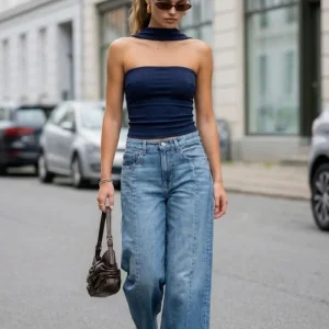 Top tubo Sway canalé choker