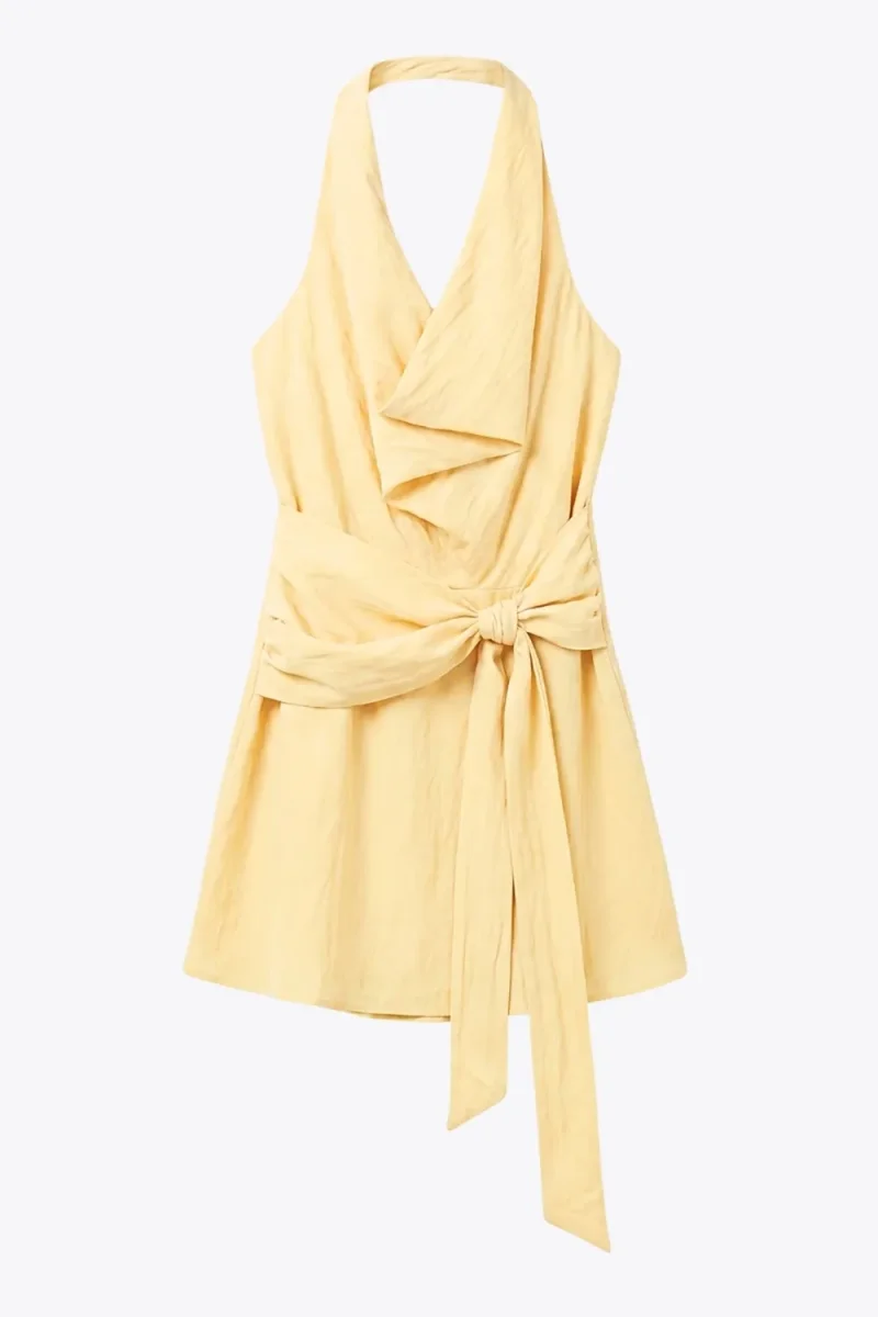 Vestido corto halter - Imagen 7