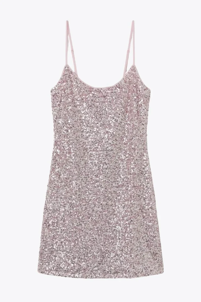 Vestido corto lentejuelas - Imagen 6