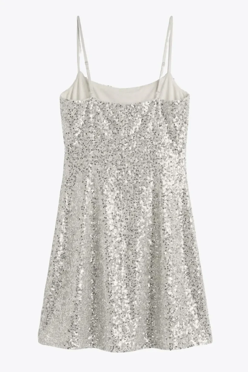 Vestido corto lentejuelas - Imagen 8