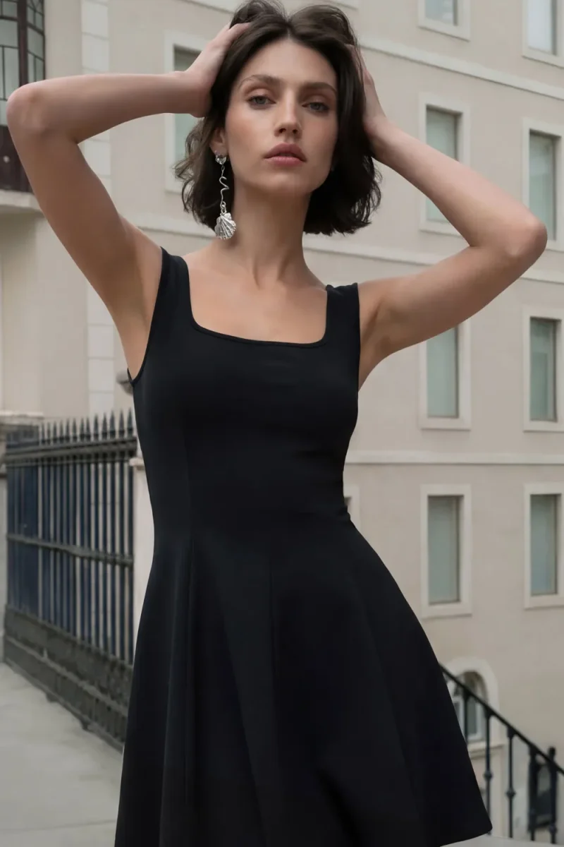 Vestido corto skater - Imagen 2