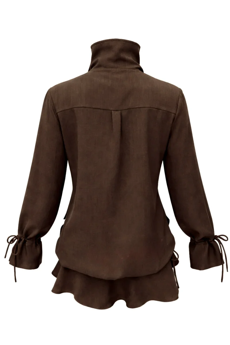 Vestido cruzado de cuello alto - Imagen 8