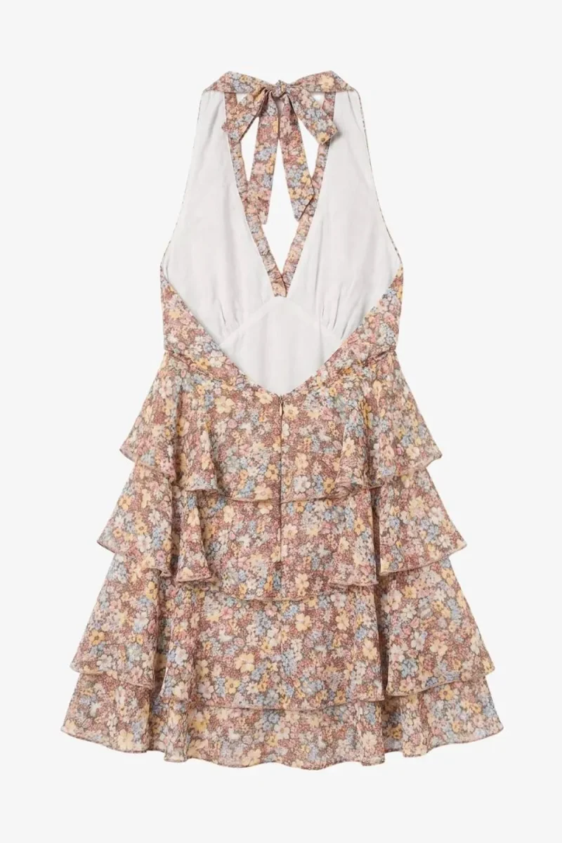 Vestido halter floral - Imagen 8