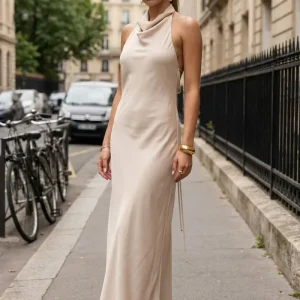 Vestido largo Aina fluido
