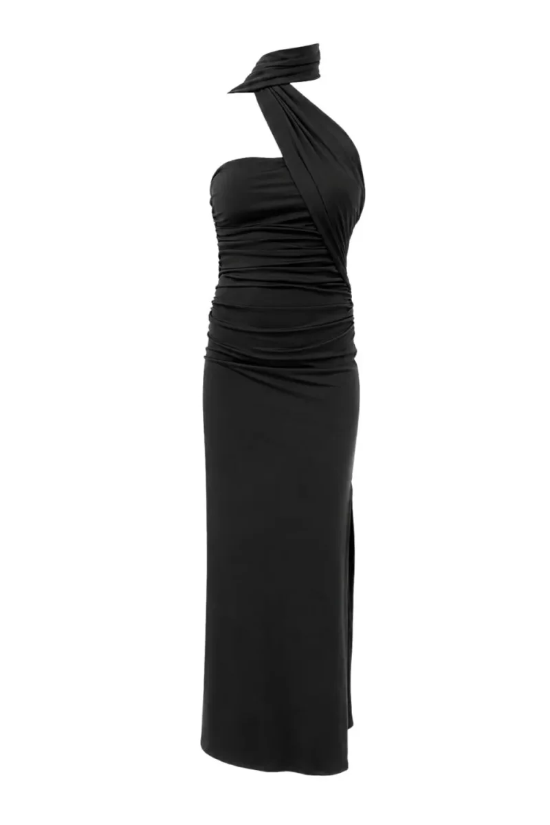 Vestido largo Brienna con choker - Imagen 7
