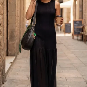 Vestido maxi encaje