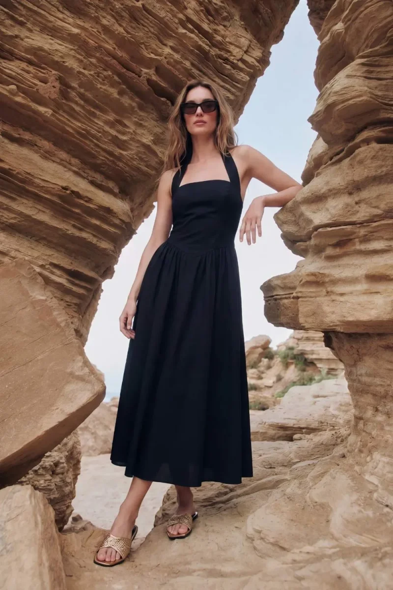 Vestido maxi halter - Imagen 2