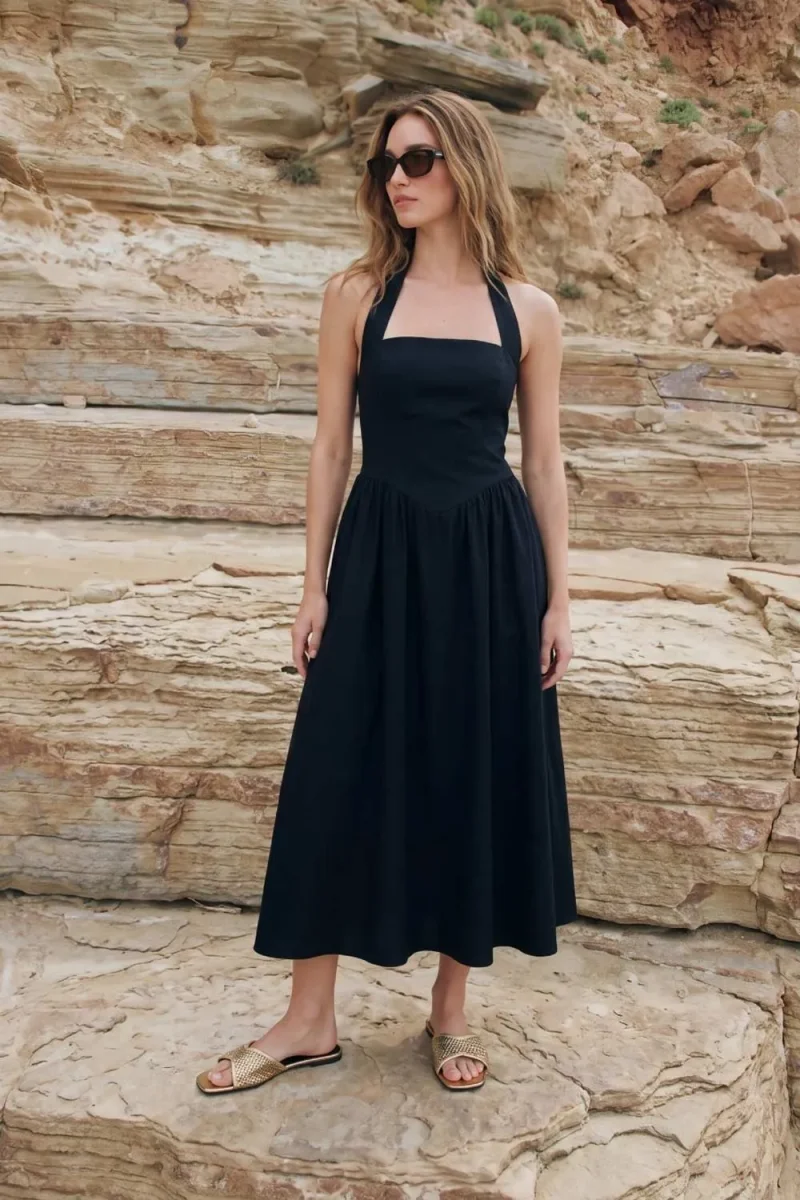 Vestido maxi halter - Imagen 5