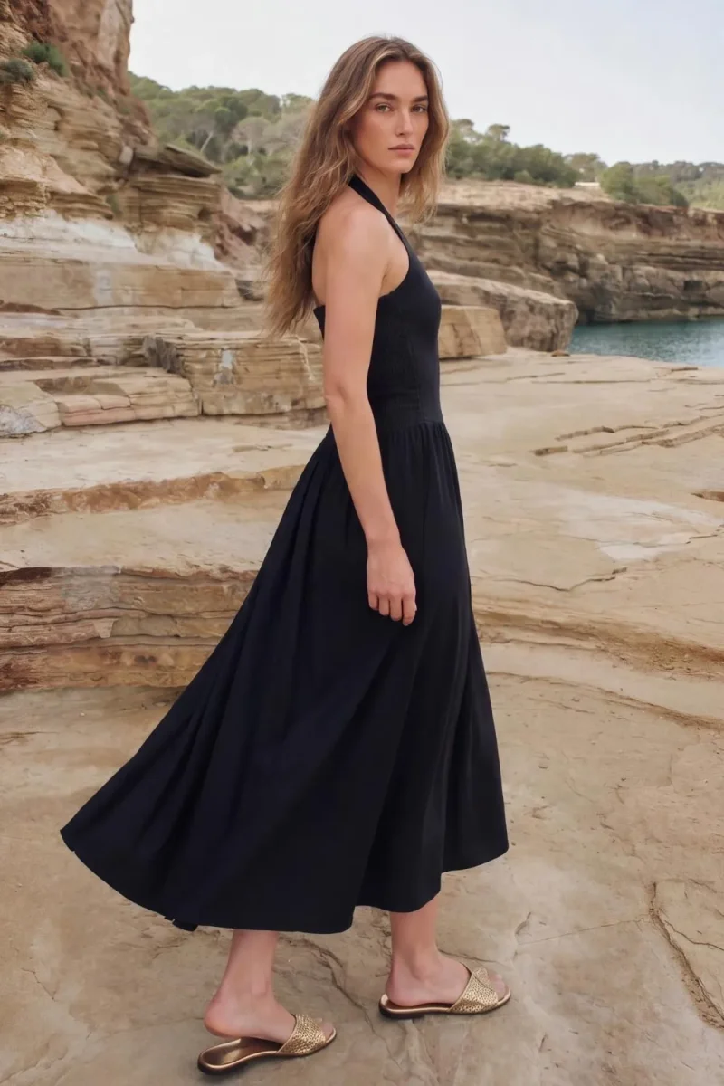 Vestido maxi halter - Imagen 6