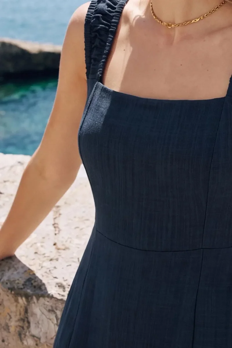 Vestido midi escote espalda - Imagen 6