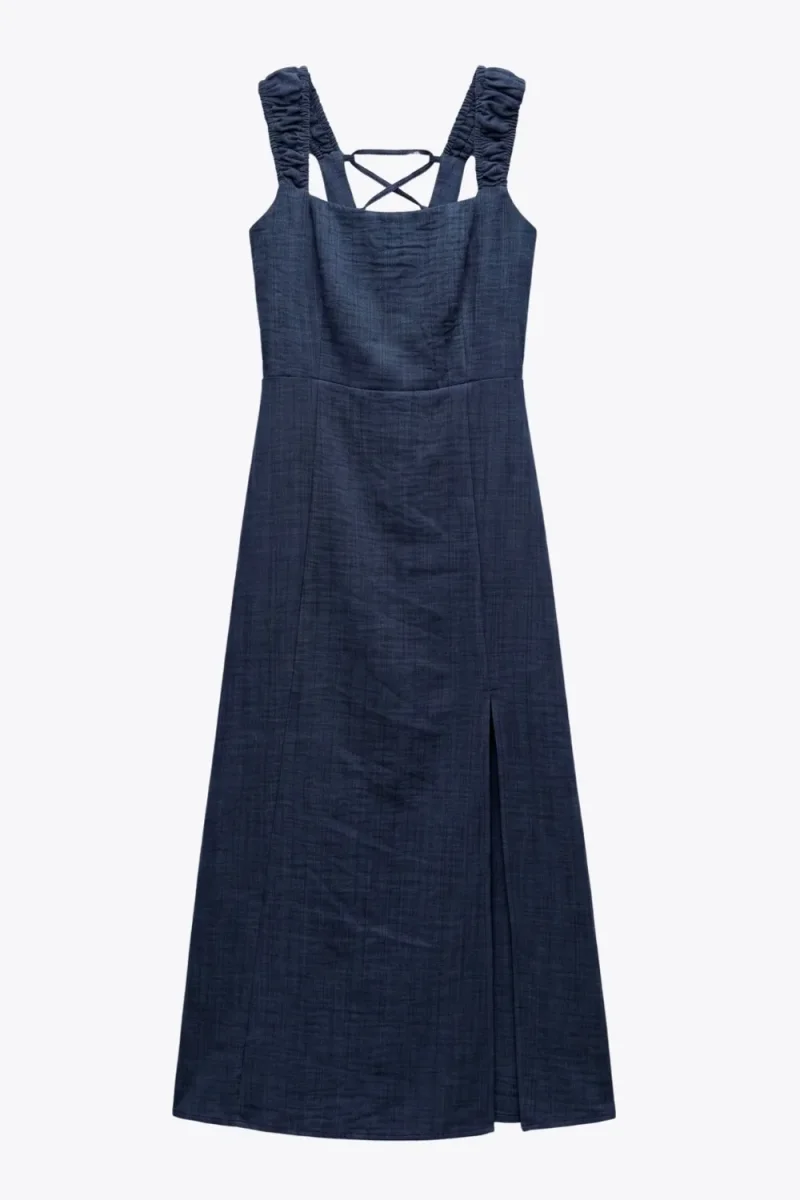 Vestido midi escote espalda - Imagen 7