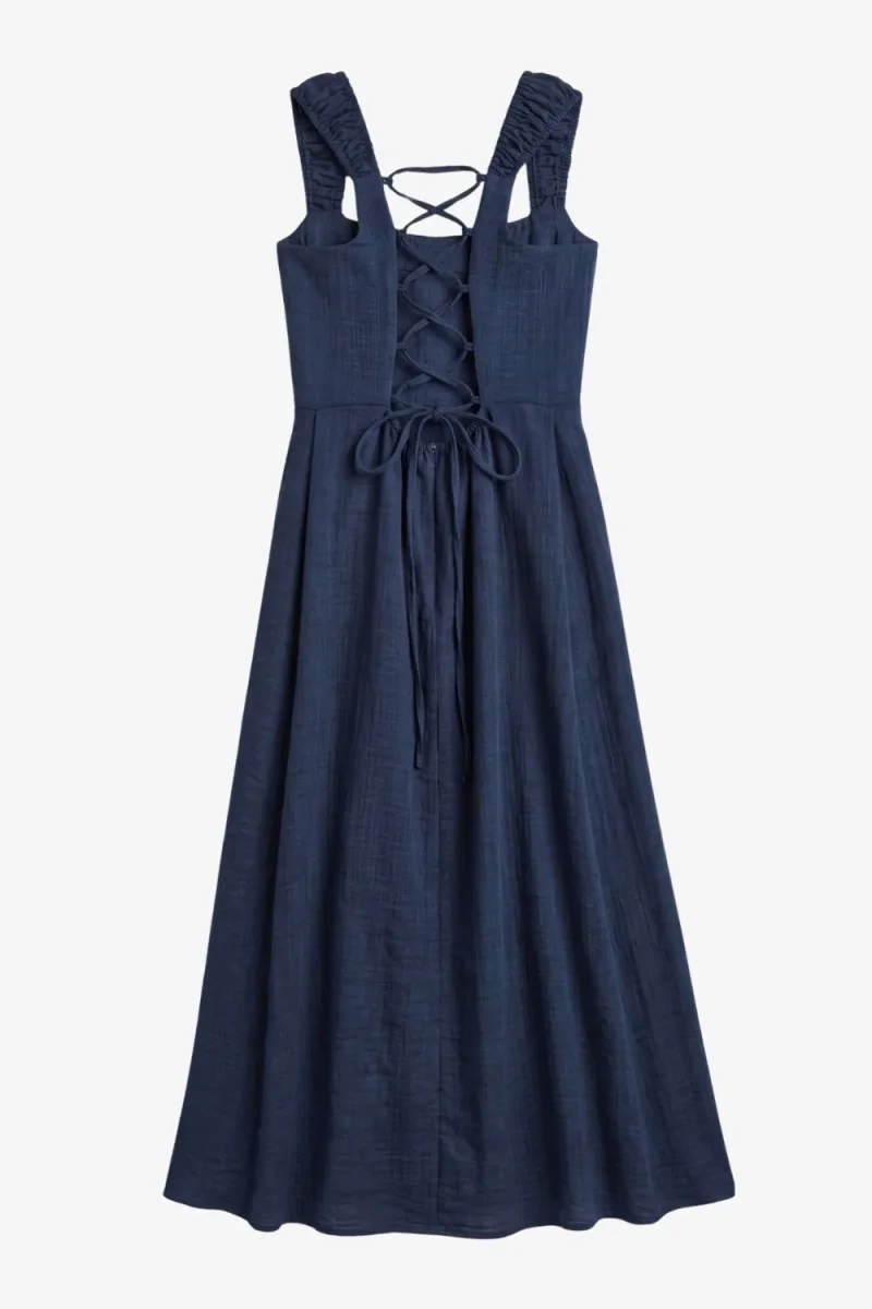 Vestido midi escote espalda - Imagen 8