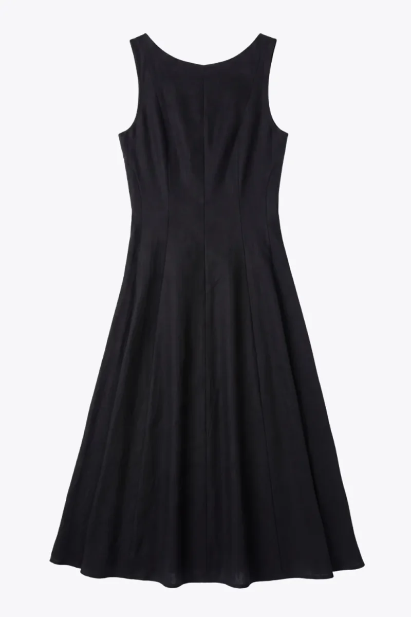 Vestido midi lino - Imagen 7