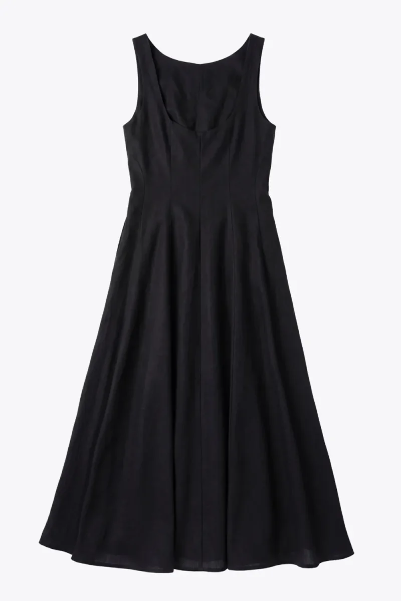 Vestido midi lino - Imagen 8
