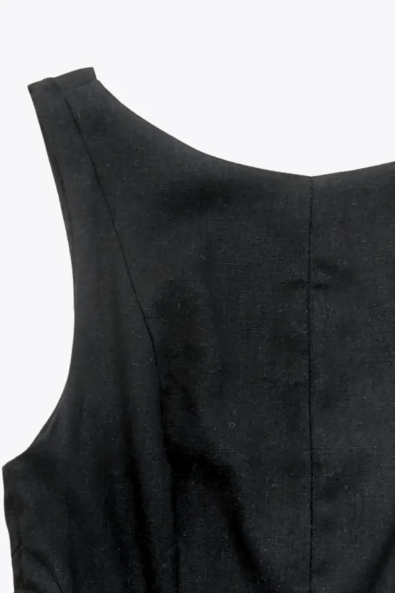 Vestido midi lino - Imagen 9