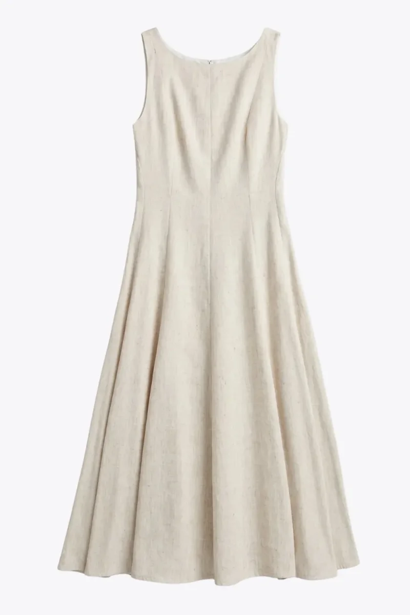 Vestido midi lino - Imagen 7