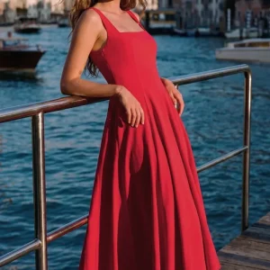 Vestido midi tirantes