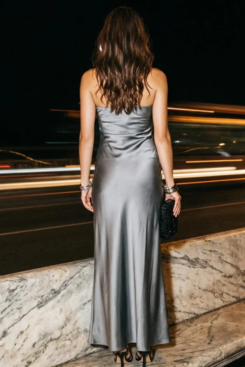 Vestido strapless Vento - Imagen 5
