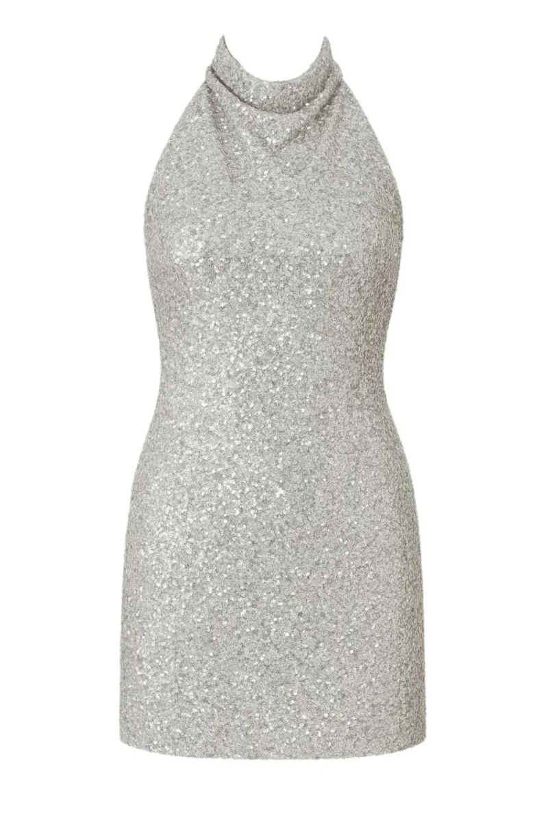 Vestido Tinny halter de lentejuelas - Imagen 5