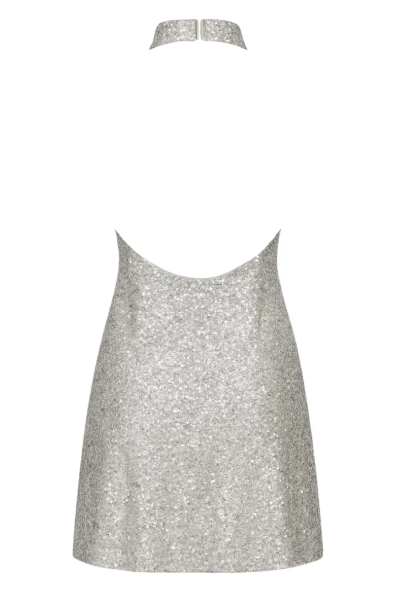 Vestido Tinny halter de lentejuelas - Imagen 6