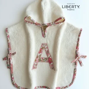Poncho toalla Personalizado| Buganvilla | Flores rosas