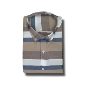 Camisa Capitán Stripe Marron