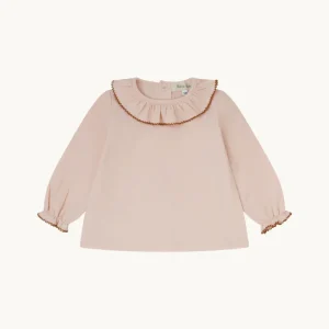 Blusa bebé rosa empolvado