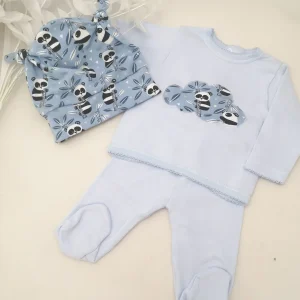 Primera puesta pandas azul