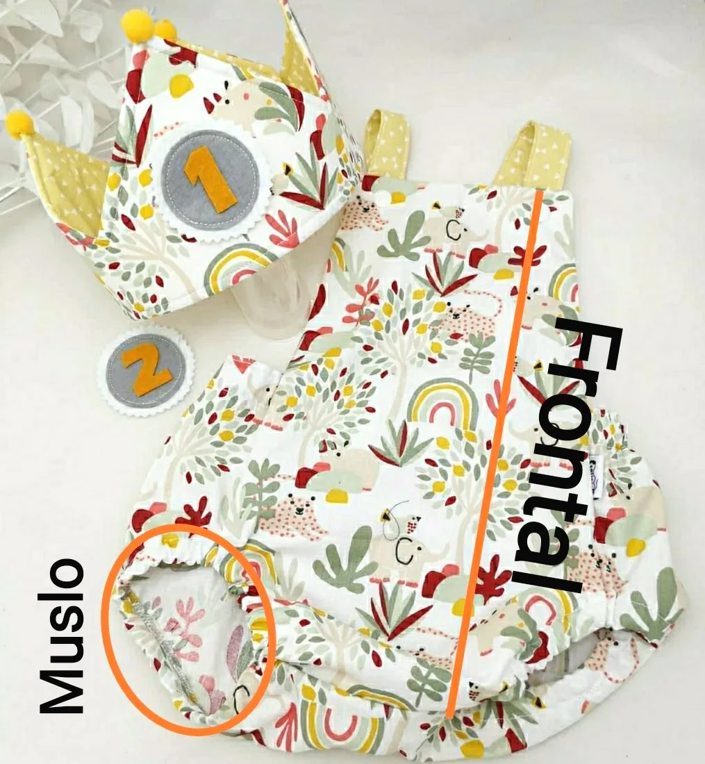 Peto y corona estrellas nude mint - Imagen 3