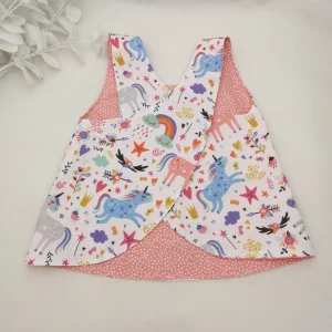 Blusa cruzada reversible