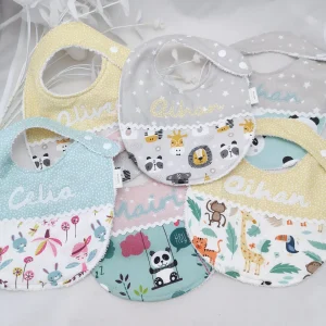 Babero bebé personalizado tela