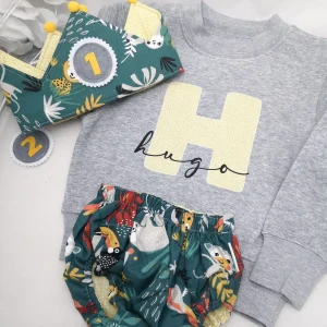 Conjunto cumpleaños sudadera selva