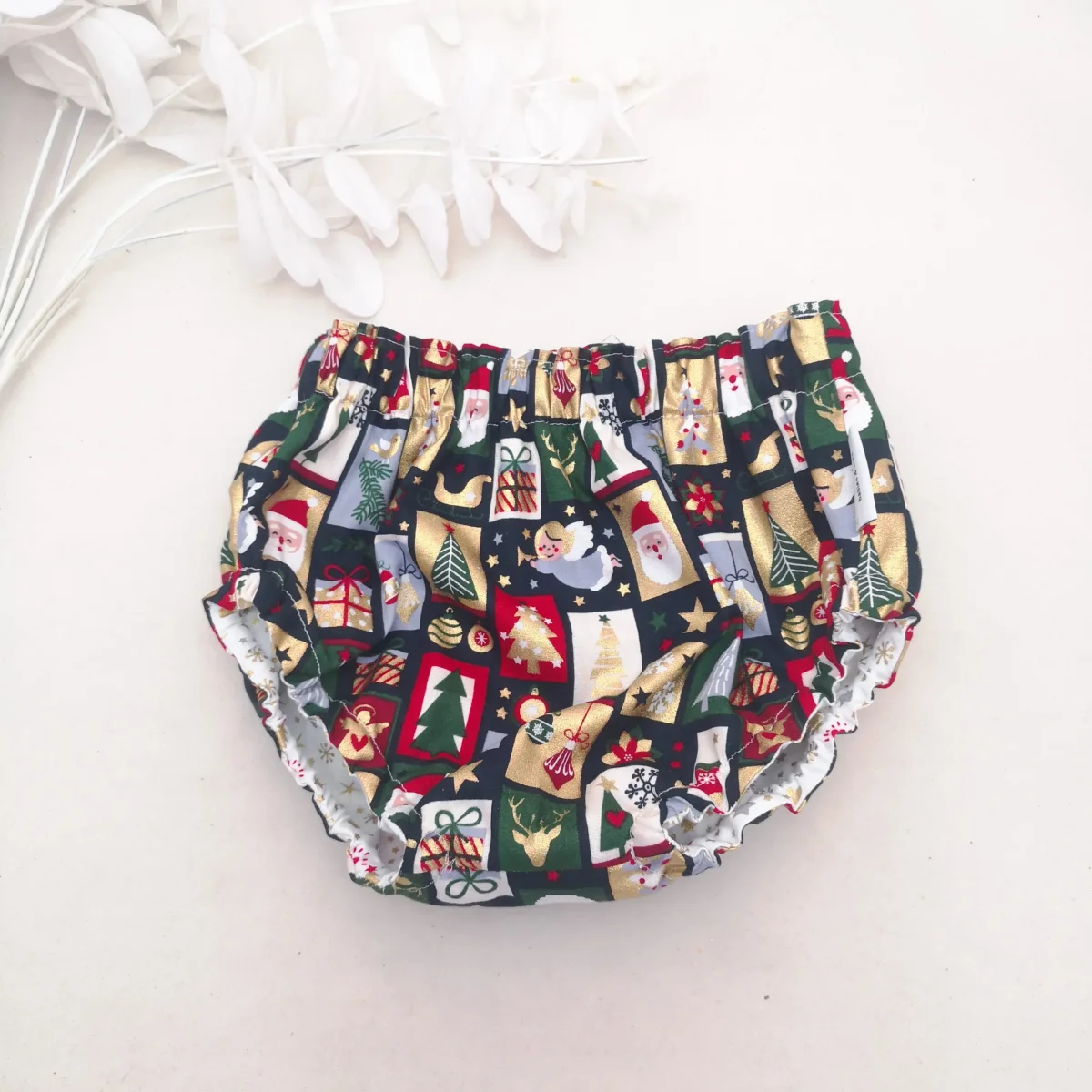 Body bebé árbol navidad personalizado con cubrepañal - Imagen 9
