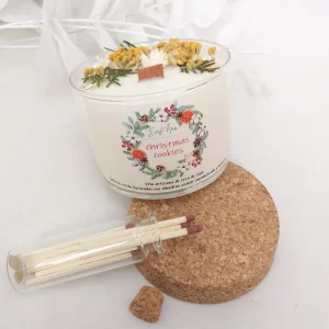 Vela de cera de soja artesanal con aromas libres de tóxicos