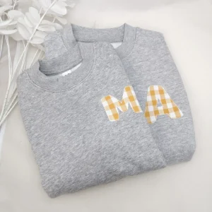 Pack sudaderas familiar con inicial en lateral