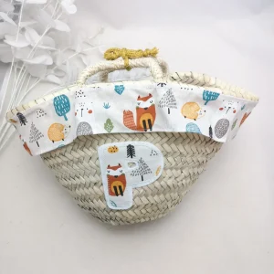 Capazo mini personalizado tela estampada
