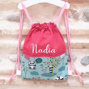 Mochila personalizada cuerdas hey pandas