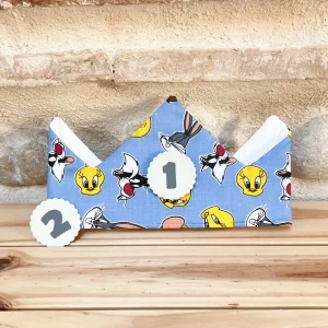 Corona cumpleaños sencilla looney tunes