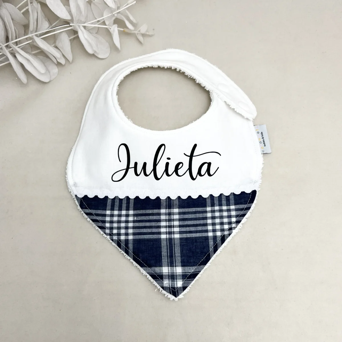 Babero bebé fallas personalizado
