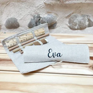 Estuche escritura yute personalizado