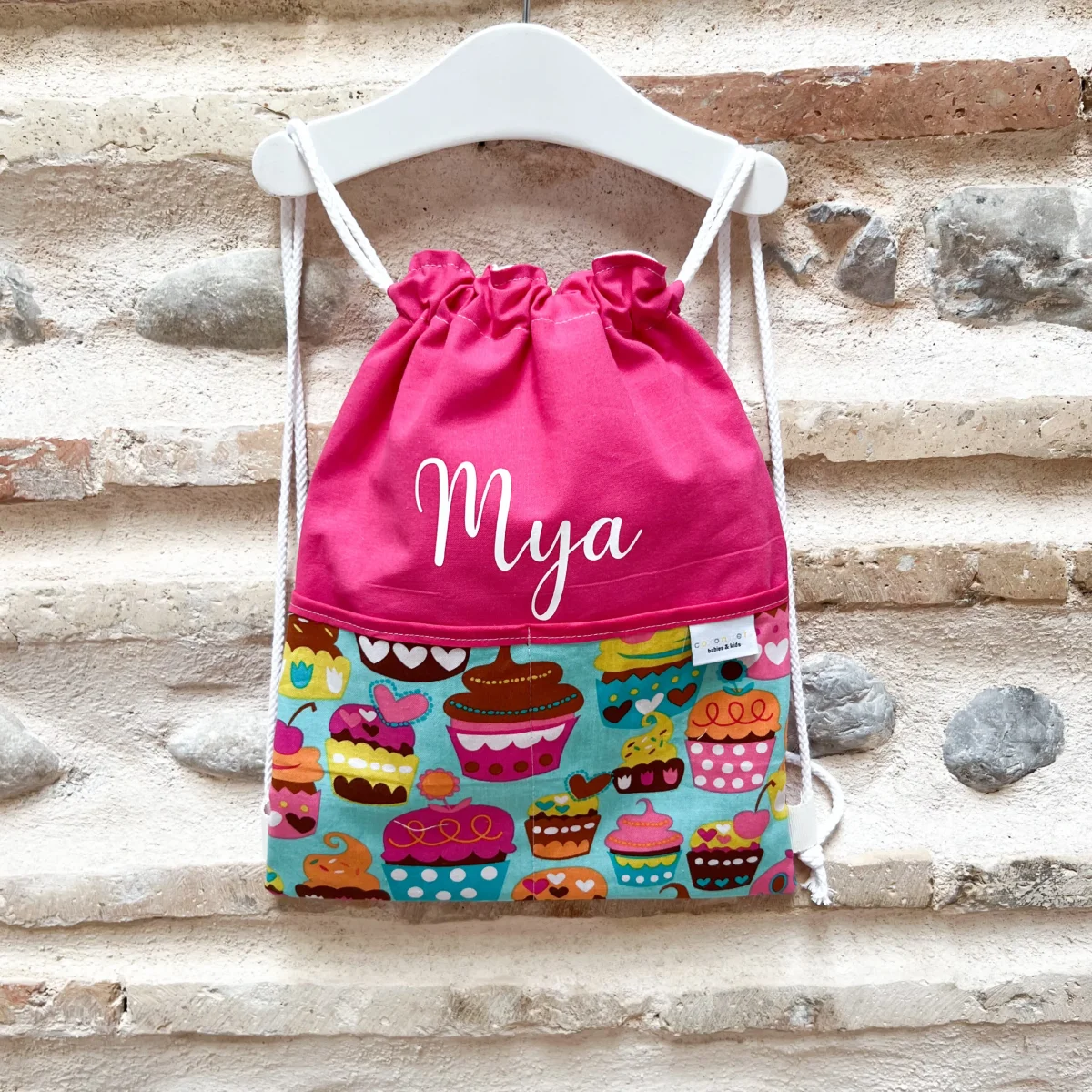 Mochila personalizada cuerdas cupcakes - Imagen 2