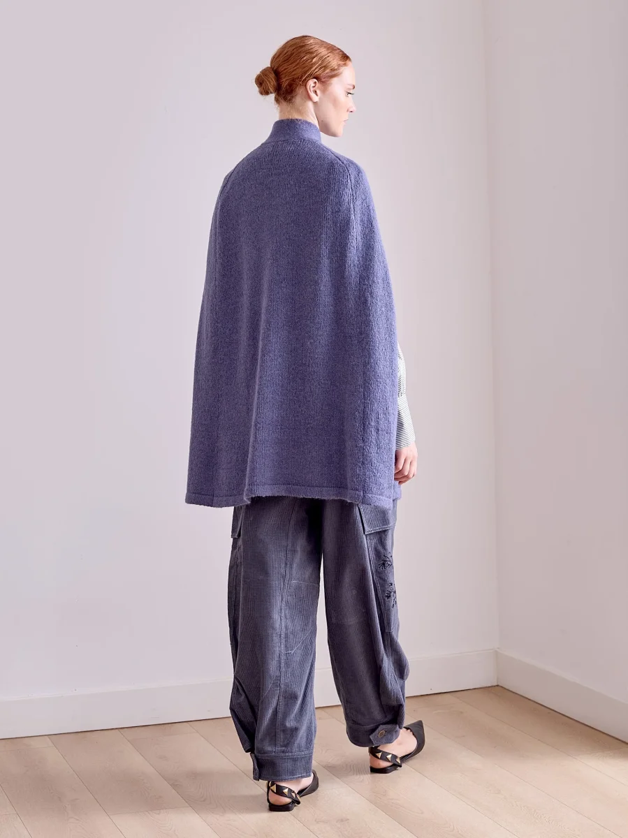 Capa de alpaca azul - Imagen 5