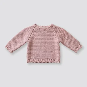 Jersey bebé lana rosa