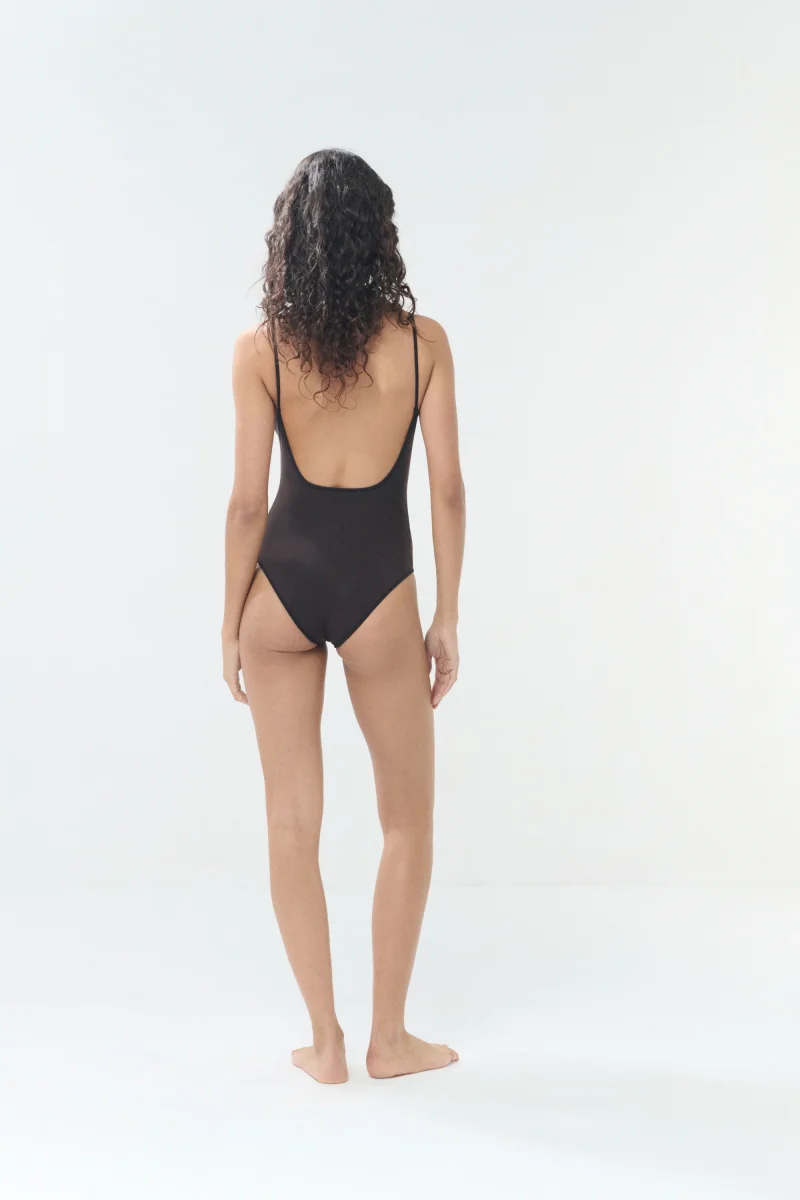 BAÑADOR L'INTERO NEGRO/MARRÓN - Imagen 5