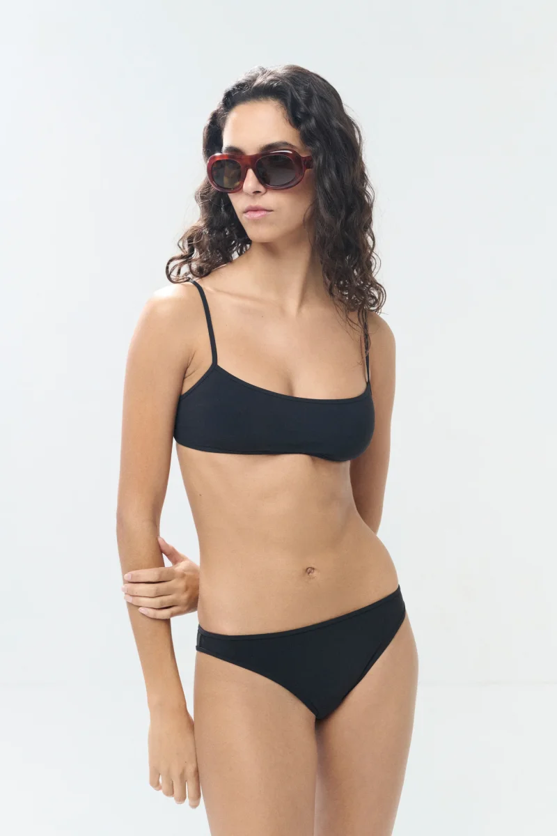 PARTE INFERIOR DE TRAJE DE BAÑO IL BIKINI NEGRO/MARRÓN - Imagen 5