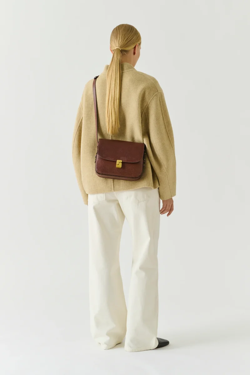 BOLSO BELLISSIMA MAXI COÑAC LAGARTO - Imagen 4