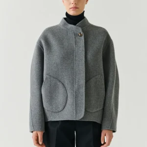 ABRIGO WINDSOR GRIS CLARO