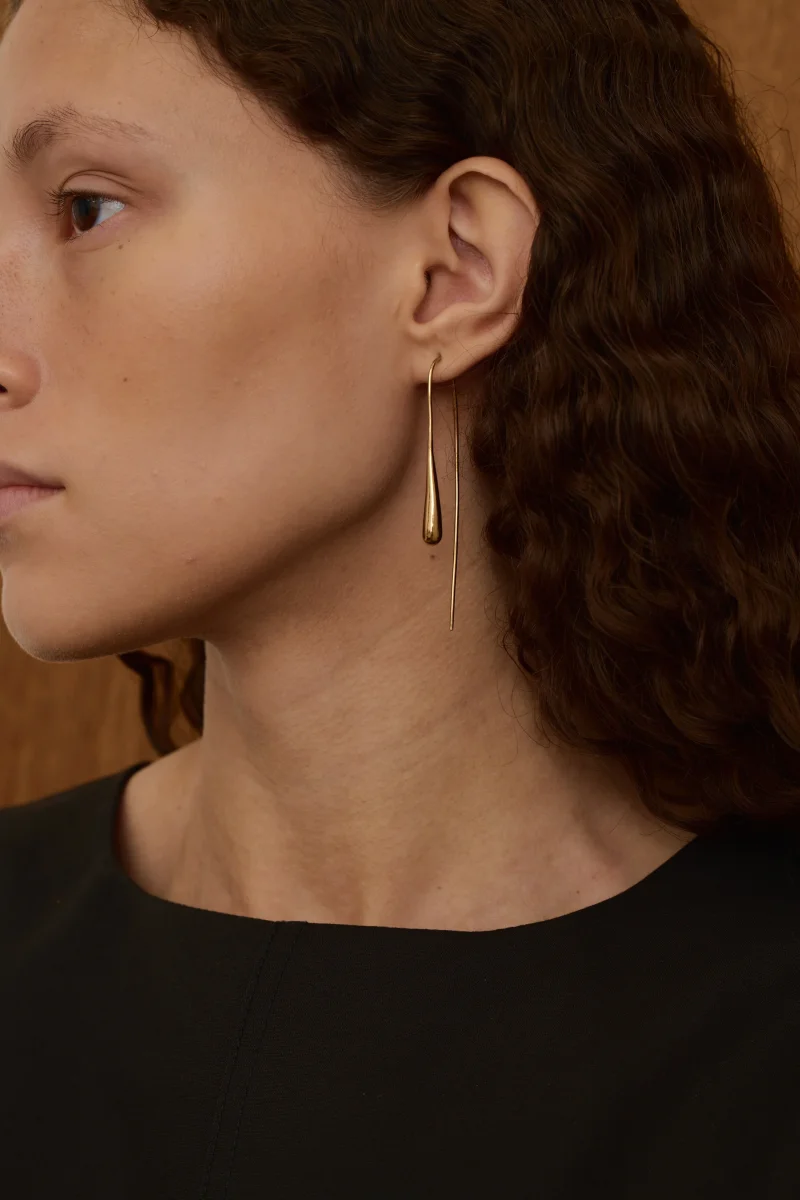 PENDIENTES DORMILONAS DORADO - Imagen 3