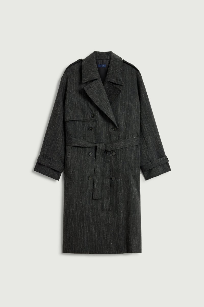 TRENCH JOURDAIN GRIS ANTRACITA - Imagen 6
